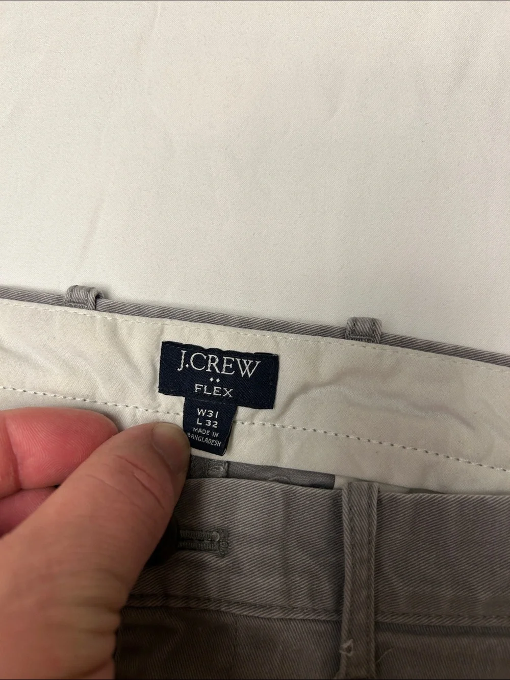 J. Crew Light Gray Slim Chino Pants